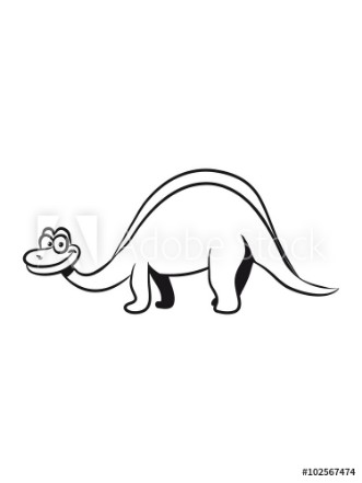 Picture of Dinosaur Brontosaurus funny